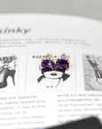 pair of amethyst and pink sapphire gemstone studs earings made in montreal by bena jewelry on a news paper