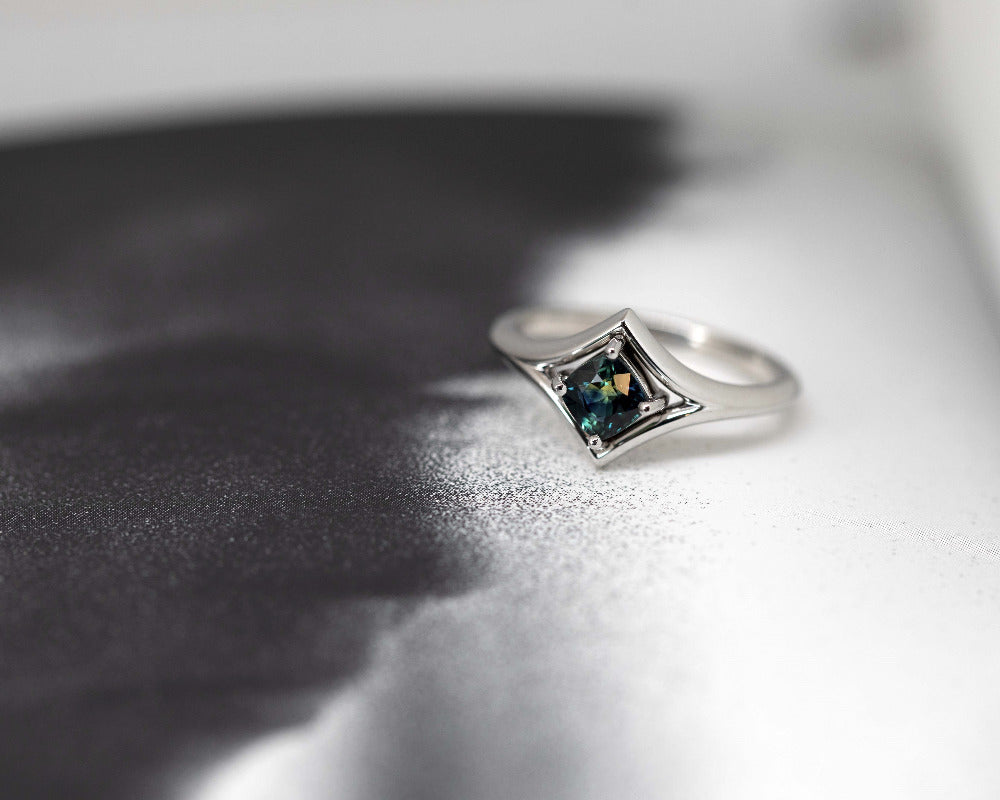 blue sapphire white gold ring ruby mardi custom made fine bena jewelry color gemstone designer mileend montreal