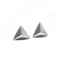 white gold edgy stud earrings bena jewelry design