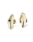yellow gold edgy stud earrings bena jewelry designer montreal ruby mardi fine jeweler design canada