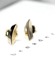 edgy gold earrings bena jewelry montreal studs