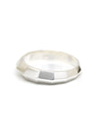 men wedding band edgy design made in montreal by the designer bena jewelry on white background