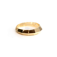vermeil gold edgy men ring custom made in montreal by bena jewelry designer at boutique ruby mardi best jewelry store in montreal on white background