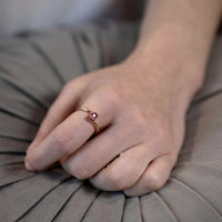oval tourmaline rose gold engagement ring bena jewelry