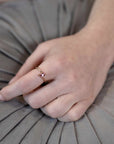 oval shape rose gold bena jewelry engagement ring montreal