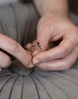 girl showing bridal ruby mardi custom made bena jewelry pyrope garnet designer diamond jewellery