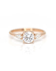 round diamond pear shape bridal ring custom made in montreal bena jewelry