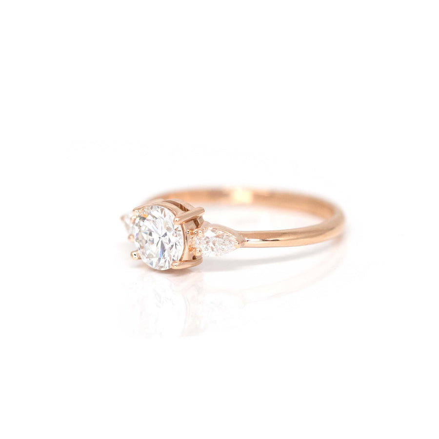 rose gold diamond ring bena jewelry montreal designer
