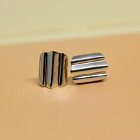 white gold stud earrings bena jewelry design montreal unisex jewels