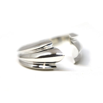 white gold open ring full tidal edgy bena jewelry designer montreal