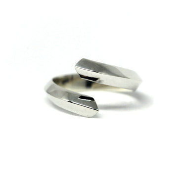 white gold wedding band loop ring bena jewelry designer