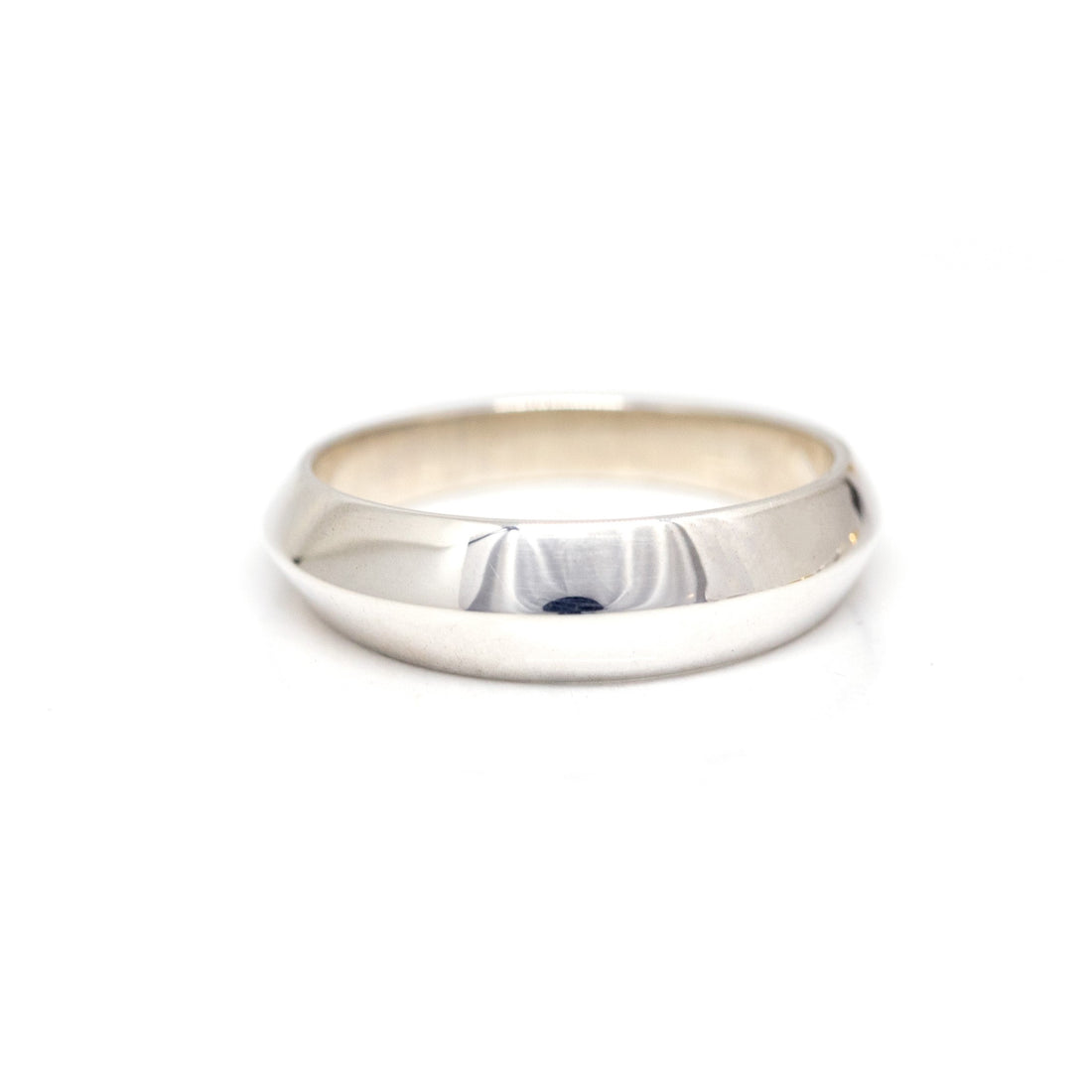 white gold men engagement ring custom wedding band in montreal by bena jewelry designer on a white background