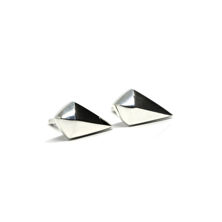 spade earrings minimalist studs by bena jewelry montreal made 