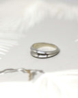 bena jewelry minimalist white gold wedding band montreal