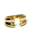 open ring yellow gold edgy bena jewelry designer montreal canada