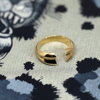yellow gold open ring bena jewelry designer montreal