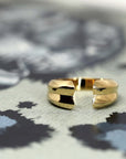 yellow gold unisex edgy jewelry design montreal bena rings