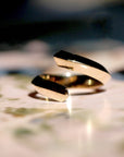 wedding band open ring yellow gold bena jewelry designer