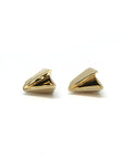 yellow gold bena jewelry unisex stud earrings canada made and designed