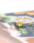 bena jewelry minimalist gemstone ring designer montreal