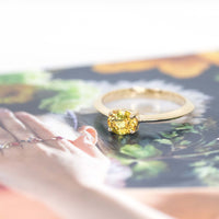 bena jewelry minimalist gemstone ring designer montreal